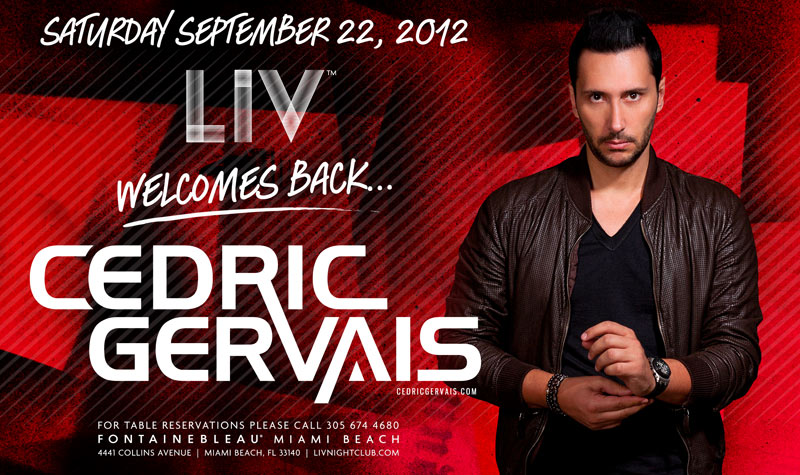 CEDRIC GERVAIS,LIV NIGHTCLUB