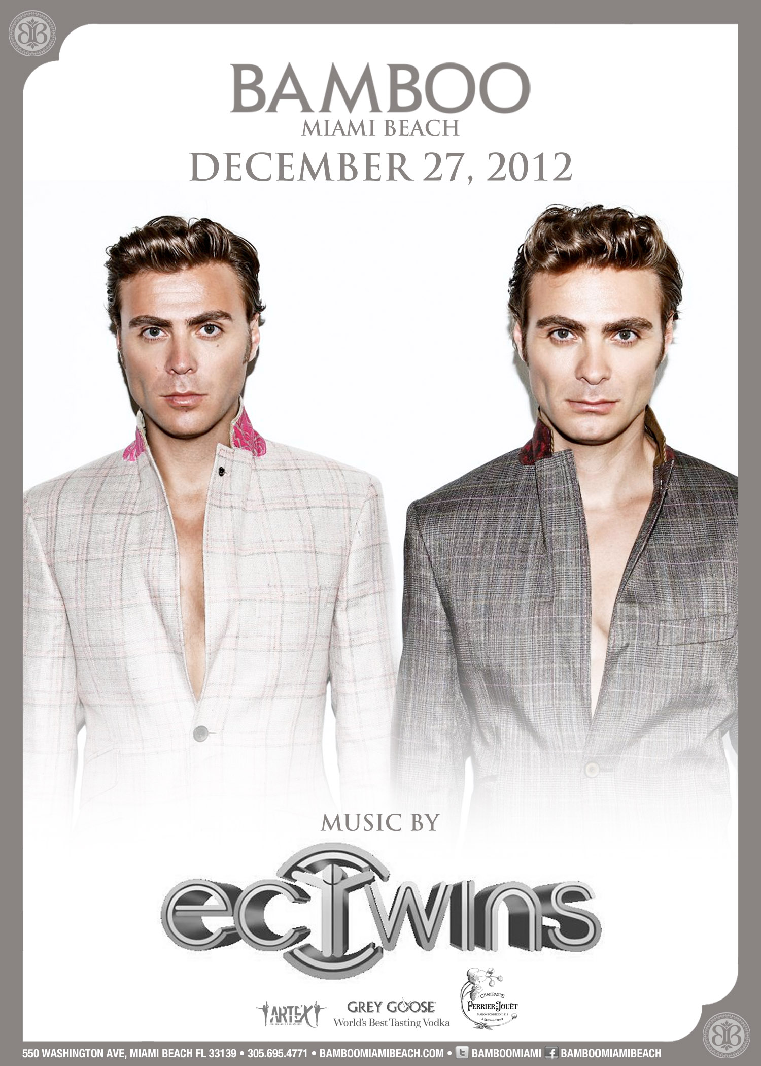 EC TWINS,BAMBOO MIAMI BEACH