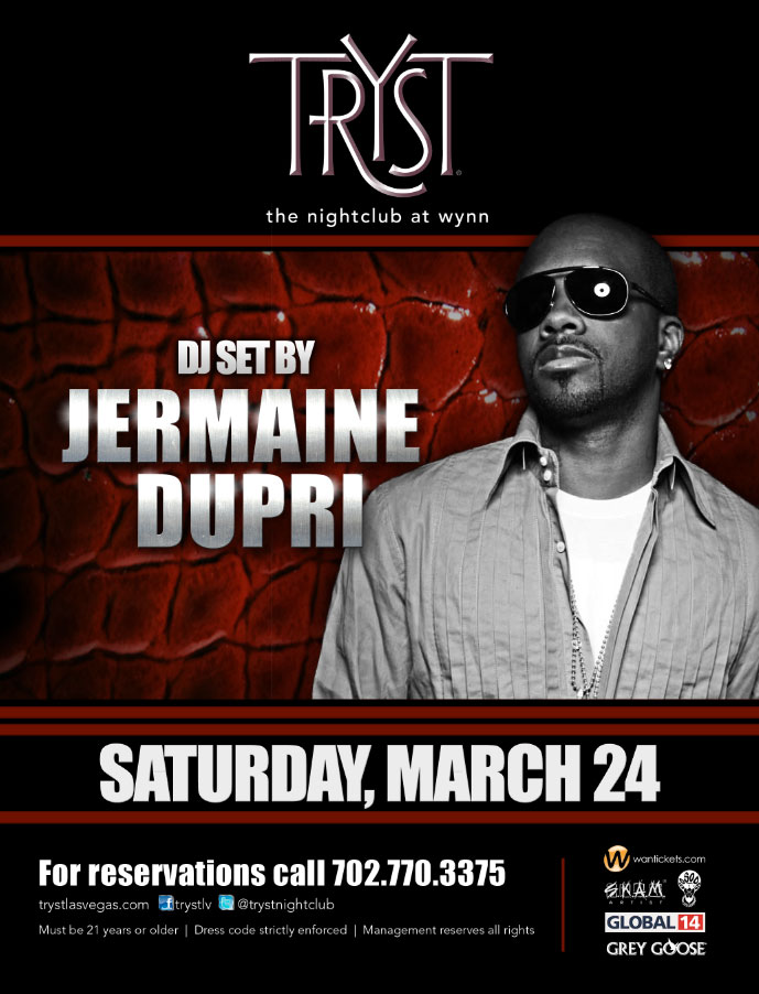 JERMAINE DUPRI,TRYST THE NIGHTCLUB AT WYNN